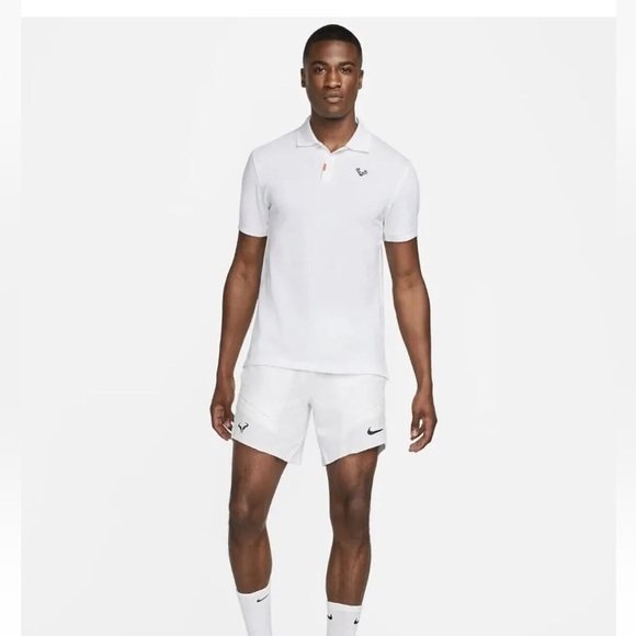 Nike Other - Nike The Nike Polo Rafael Nadal Tennis Slim Fit Shirt White DD8532-100